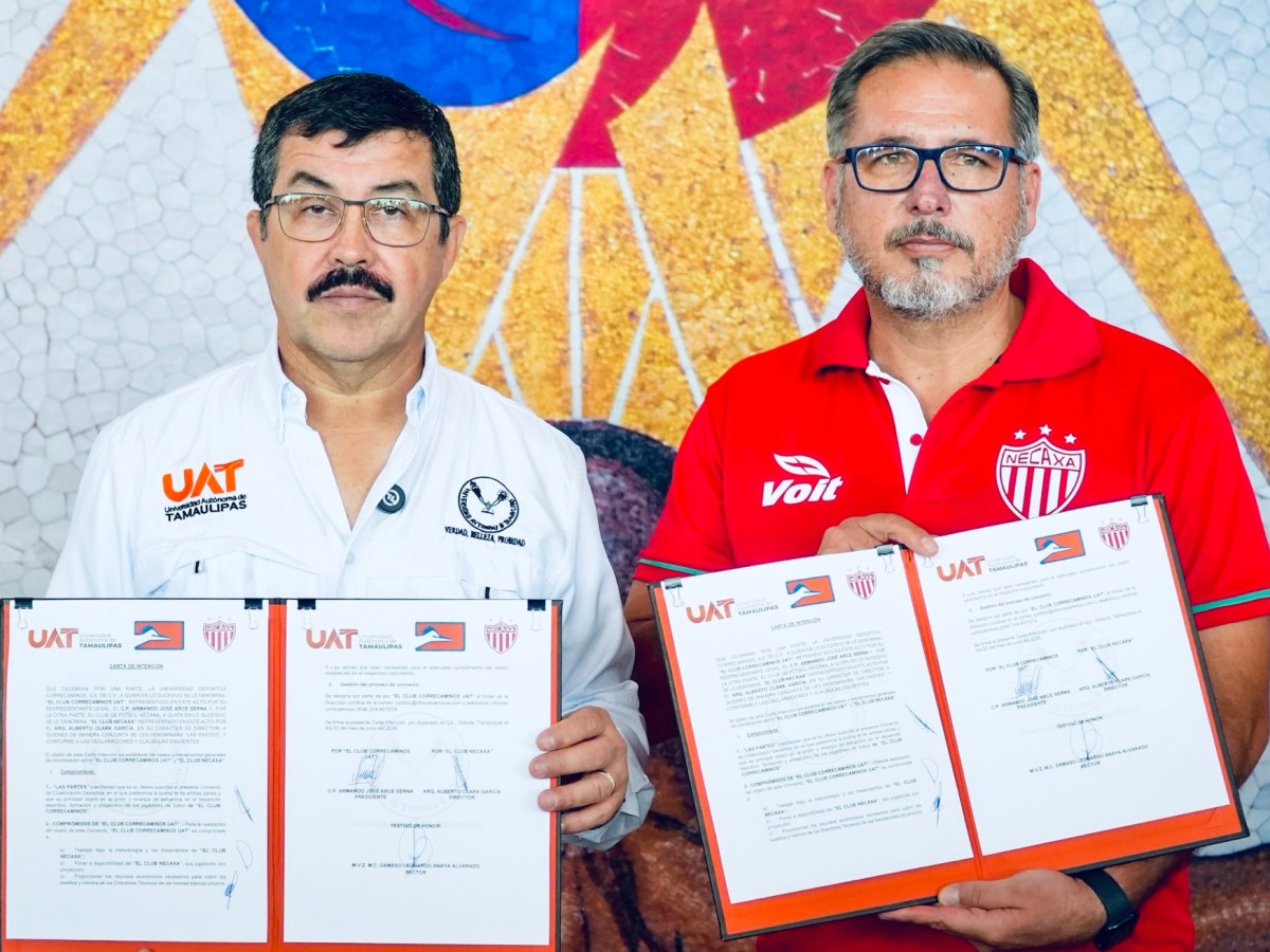Firma la UAT alianza deportiva entre Correcaminos y el Club Necaxa de la Liga MX 
