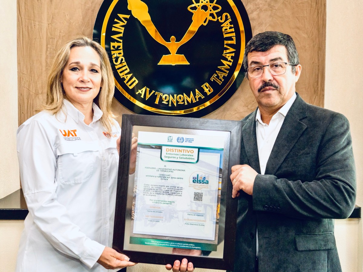 Recibe CENDI UAT reconocimiento del IMSS por promover entornos laborales seguros y saludables&nbsp;